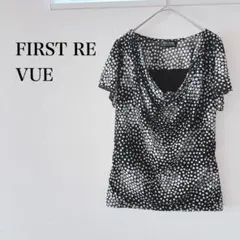 半袖カットソー ブラウス 柄物 インナーキャミ付き カジュアル シンプル M