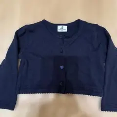 お教室　カーディガン　ネイビー　100