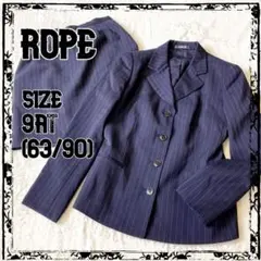 ROPE ロペ セットアップスーツ ジャケット&スカート ウール 濃紺 M