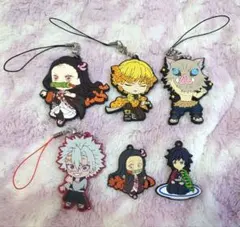 鬼滅の刃 ラバーキーホルダー 義勇 実弥 善逸 ラバーマスコット 一番くじ