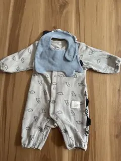 mocmof 恐竜ロンパース　スタイ付き