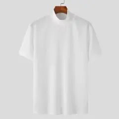 ホワイト Tシャツ メンズ L クルーネック 半袖