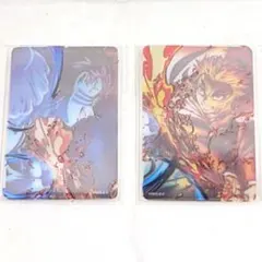 鬼滅の刃 WEBSHOPくじ D賞クリアカード　煉獄杏寿郎+猗窩座②