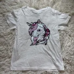 H&M ユニコーン スパンコール Tシャツ 110-116cmのサムネイル