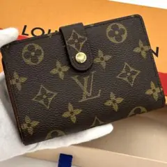【極美品】ルイヴィトン モノグラム ヴィエノワ がま口 二つ折り財布 コンパクト