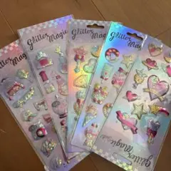 グリッターシャカシャカシールセット　5枚セット