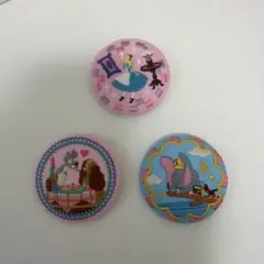 ディズニー刺繍缶バッチ
