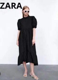 最終値下げ中❗️ZARA ザラ パネルミディワンピース Sサイズロングワンピース
