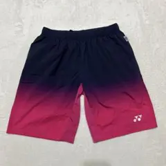 ヨネックス YONEX ネイビー／ピンク　ハーフパンツ グラデーション　Mサイズ