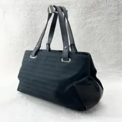 アルマーニ EMPORIO ARMANI ブラックキャンバス トートバッグ ✧