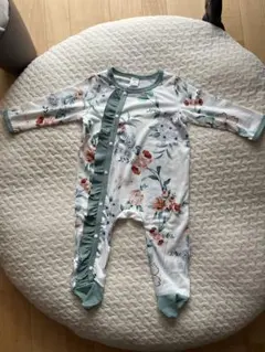 【新品未使用】花柄カバーオール ベビー服 女の子