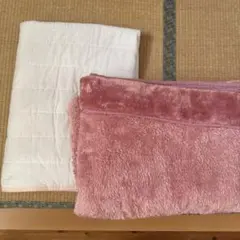 毛布 ブランケット ピンク 無地