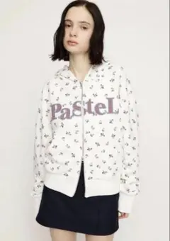 sly フラワープリント Pastel ジップアップパーカーのサムネイル