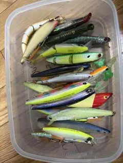 シーバス、青物釣行のお供にルアー26個セット ケース付き ジャクソン
