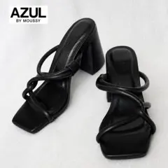 極美品 AZUL BY MOUSSY ヒールサンダル ブラック Sサイズのサムネイル