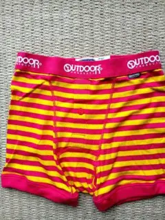 OUTDOOR PRODUCTS ボクサーパンツ ボーダー ピンク イエロー Lのサムネイル