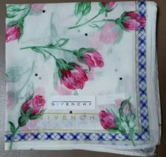 ジバンシー　ハンカチ　花柄