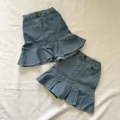 BRANSHES (ブランシェス) スカート 100 2着セット 双子