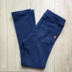 デビロック ウルトラストレッチパンツ 10分丈 デニム風ネイビー 130㎝