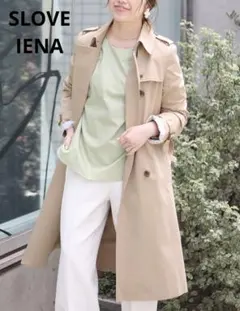 美品 20SS スローブイエナ 20,900円 トレンチコート 38 ベージュ系