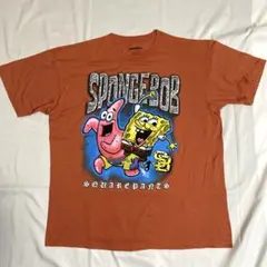 スポンジボブ Tシャツ 2XL ニコロデオン パトリック バーントオレンジ　古着のサムネイル