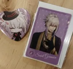 オトパ　コドリア　サン・ジェルマン　ハート型缶バッジ　キャラクターカード