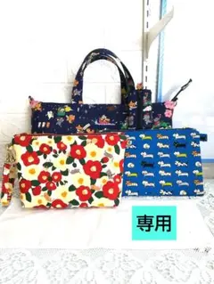 はなはなはち様専用猫柄2wayトートバッグ口布F・コットンこばやし昔話の猫ちゃん