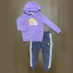 adidas kids パーカー スウェット パンツ セット120 上下
