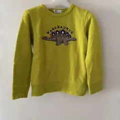 WASK 恐竜刺繍トレーナー ライムグリーン