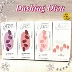 DASHING DIVA グレーズ ネイルシール 定番エレガント+アート　4個