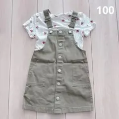 H&M ジャンパースカート　セット　3〜4さい