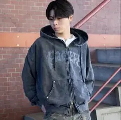 ザッツライフthat'slifeデニムジャケットパーカーLサイズ Vintage styles Front logo Denim zip hoodie – That's life