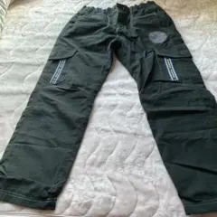 カジュアル黒ロングパンツ（ウエストゴム）