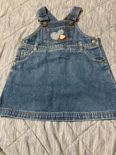 familiar デニムジャンバースカート