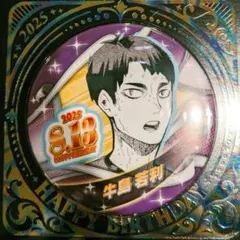 ハイキュー バースデイ缶バッジ 牛島若利 2019 バースデー ハイキュー！！』バースデイ缶バッジ 牛島若利 BE3