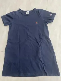 Champion 半袖ワンピース 130 ネイビー