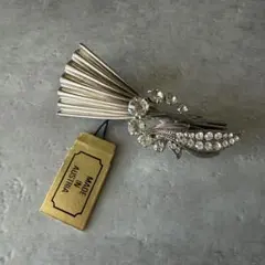 クリスタルラインストーン装飾 ブローチ オーストリア製