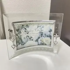 【未使用】アンティーク調写真立て　ガラスフォトフレーム　レトロ雑貨
