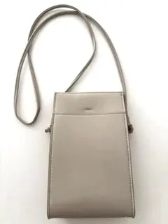 ユニクロ レザータッチバッグ ミニツール ショルダーバッグ　ブラウン　美品