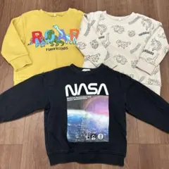 恐竜とNASAデザインのトレーナー3枚セット