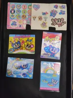 エンジェルブルー　レトロ　３Dポストカード　シール　最終値下げ