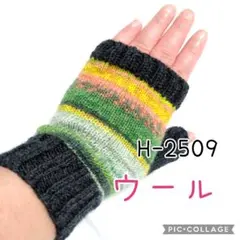 手編み手袋 オパール毛糸 ソックヤーン スマホ対応 H2509