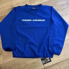UNDER ARMOUR 青 ルーズフィット Vネック ピステ YSM