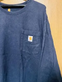 Carhartt ネイビー 長袖Tシャツ Lサイズ