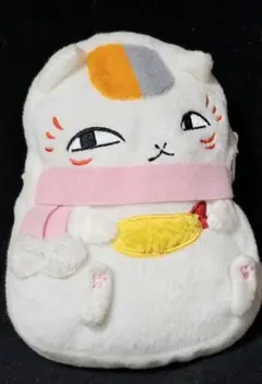 夏目友人帳　にゃんこ先生　えびフライ　ふわふわ♡ぬいぐるみポーチ