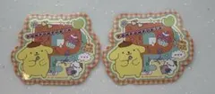 サンリオ キャラクターズ シールクッキー３　シール　ポムポムプリン2枚