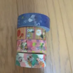 スヌーピー マスキングテープ 4個セット