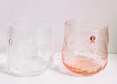 イッタラ フルッタ タンブラー クリア＆サーモンピンク 2点 新品 