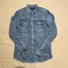 REPLAY デニムシャツ 長袖 REGULAR FIT ライトブルー