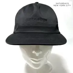 【超美品】SATURDAYS NEW YORK CITYフロントロゴ刺繍キャップ